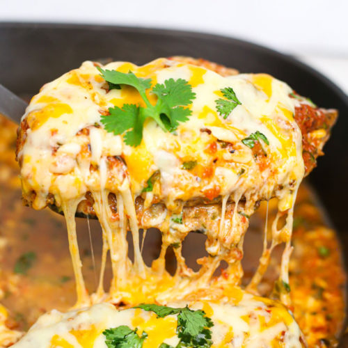 Cheesy Baked Salsa Chicken – Mess in the Kitchen