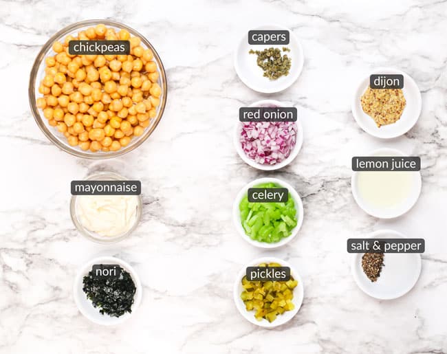 ingredients in no-tuna salad