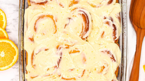 Orange Rolls with Cream Cheese Icing