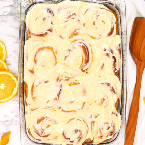 Orange Rolls with Cream Cheese Icing