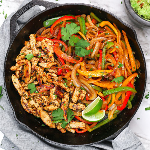 Skillet Chicken Fajitas - Primavera Kitchen