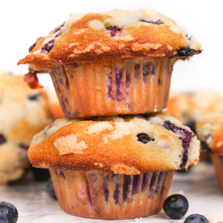 Blueberry Streusel Muffins Mess in the Kitchen