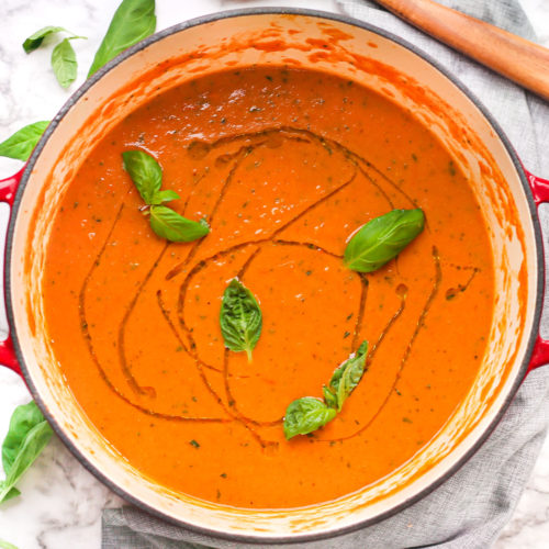 Creamy Roasted Tomato Soup – Mess in the Kitchen