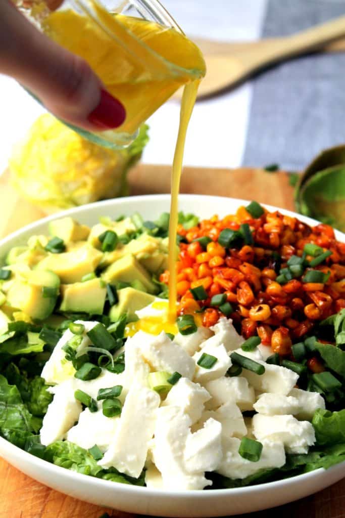 Easy Smoky Corn Salad with Avocado and Mozzarella