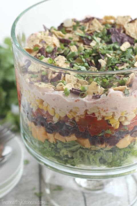 7-Layer Chicken Taco Salad